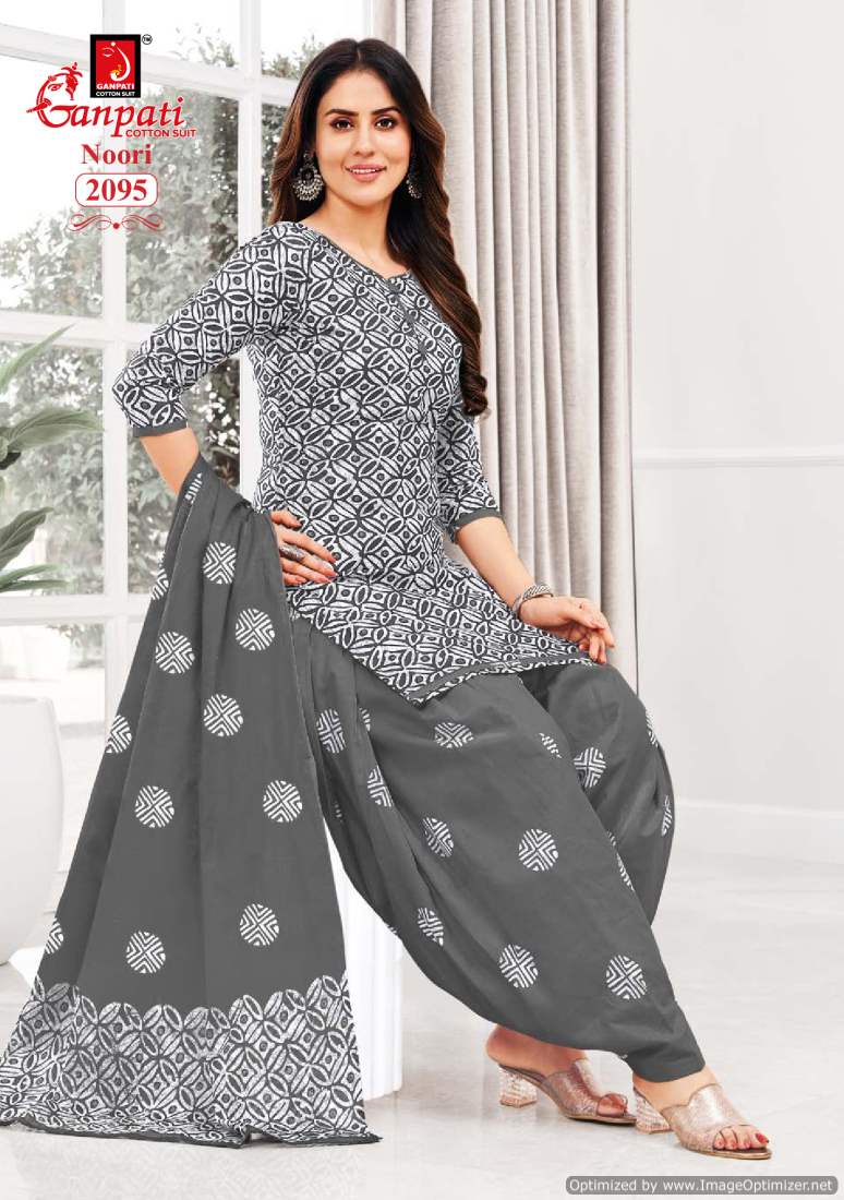 Noori Vol 9 By Ganpati Printed Cotton Dress Material Wholesale Clothing Distributors In India